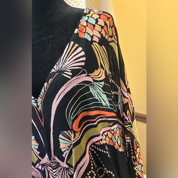 Free People “Beneath the Sea” Batman Wing Top Blouse - Picture 6 of 16